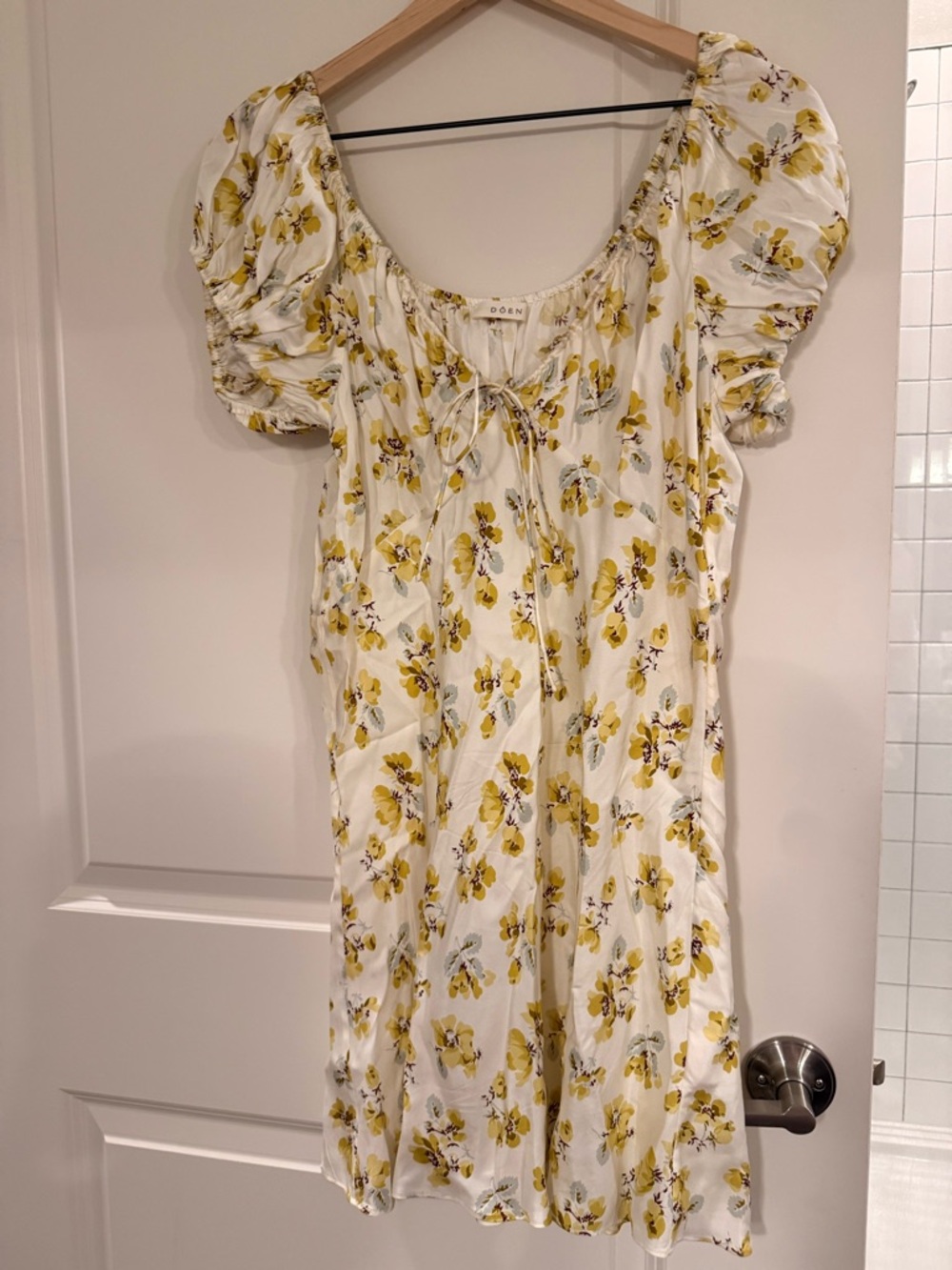 DOEN Sera Silk Mini Dress - Picture 2 of 3